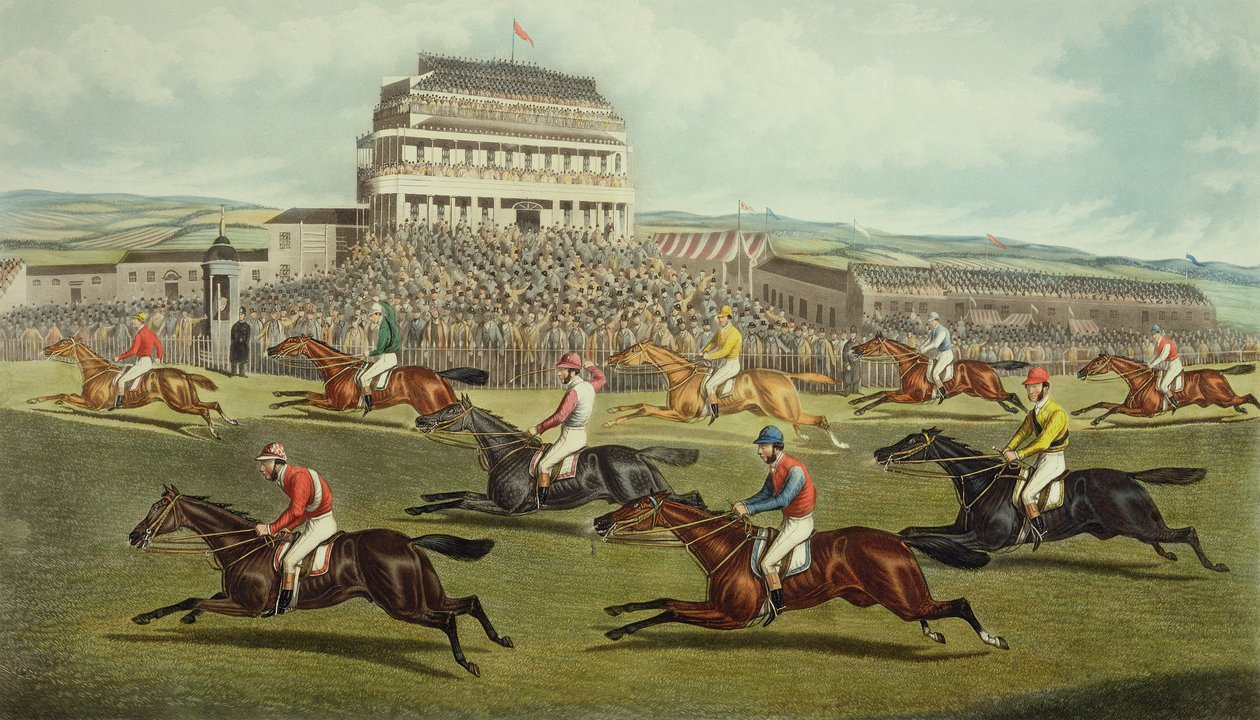 The Liverpool Grand National Steeplechase - Coming In, published 1872 by Charles Hunt