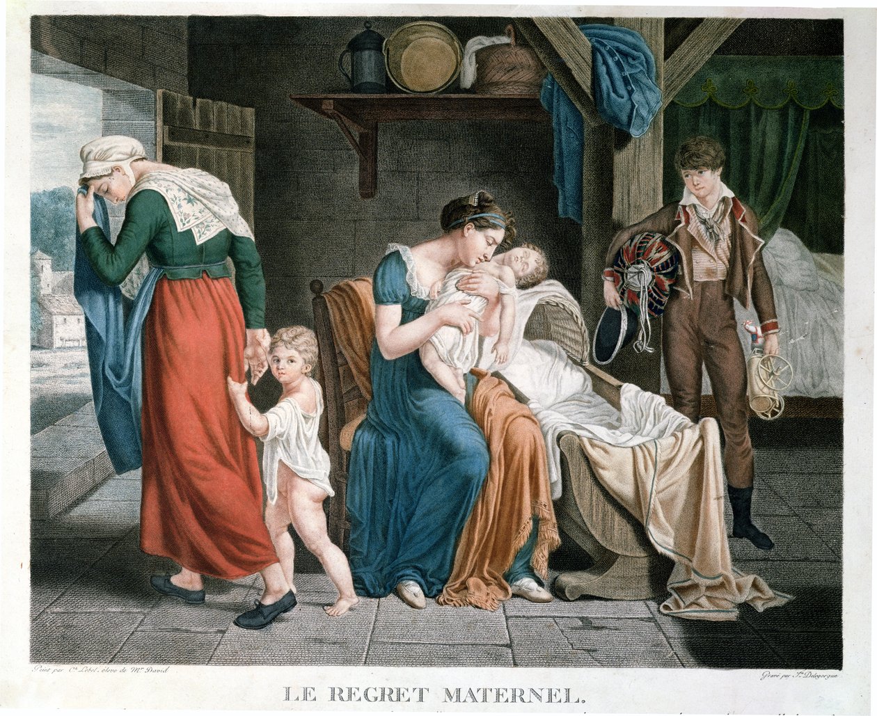 The Death of the Baby Put in the Care of a Nurse by Charles Jacques Lebel