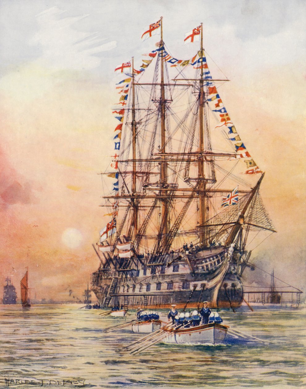 HMS Victory by Charles John de Lacy
