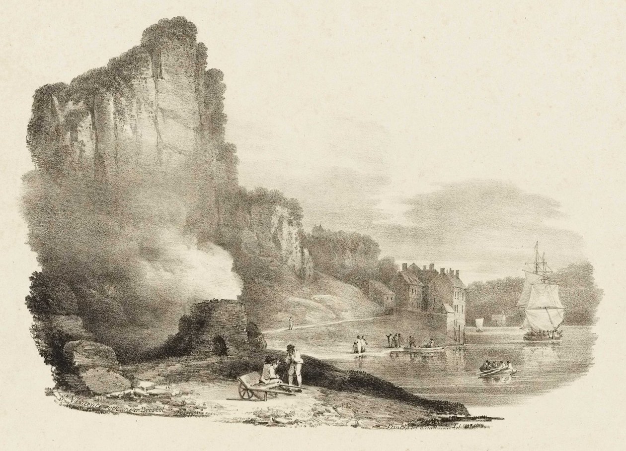 St Vincent Rock Near Bristol by Charles Joseph Hullmandel