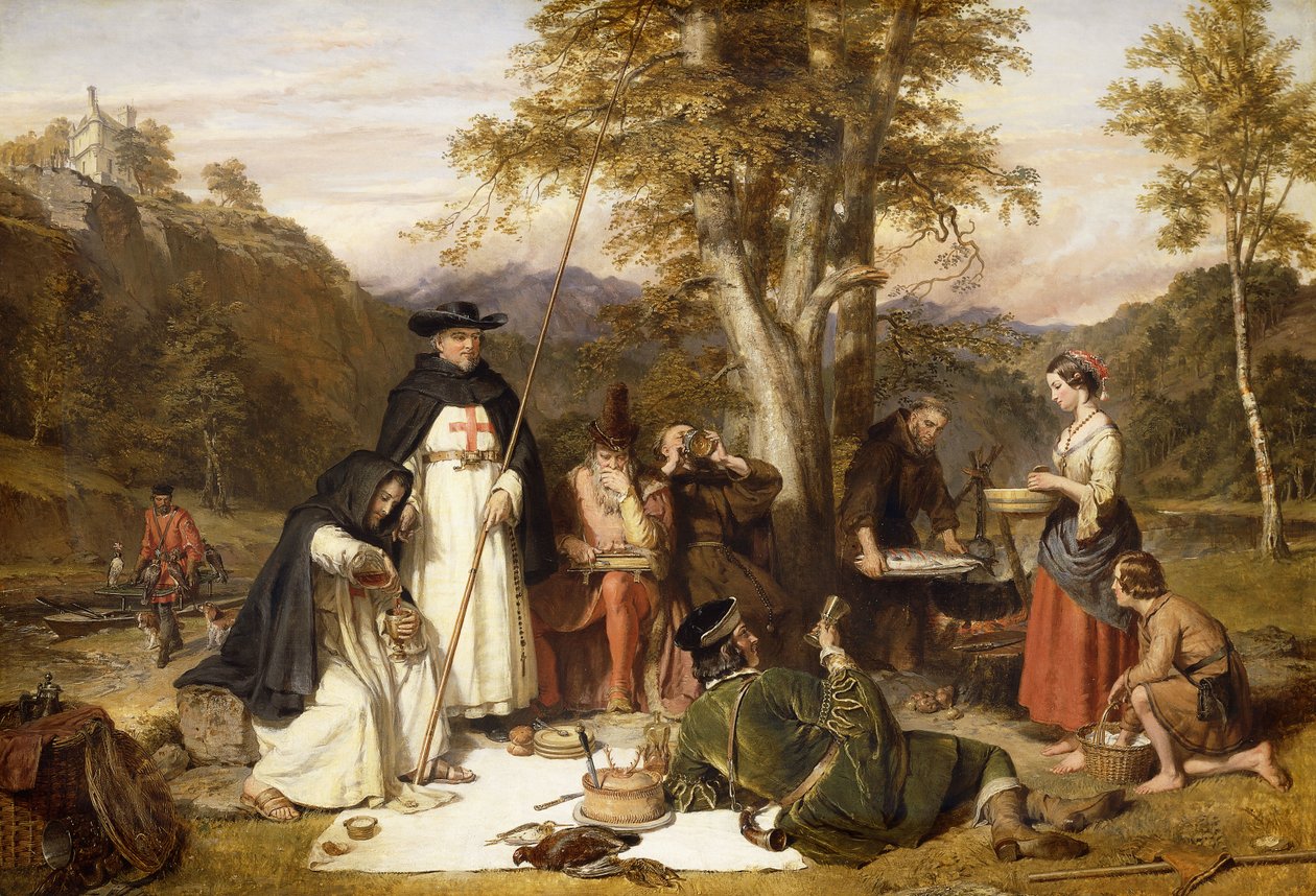 The Monks of Melrose made good kaill on Fridays when they fasted, They neither wanted beef nor ale, As long as their neighbours lasted. Vide Scrope