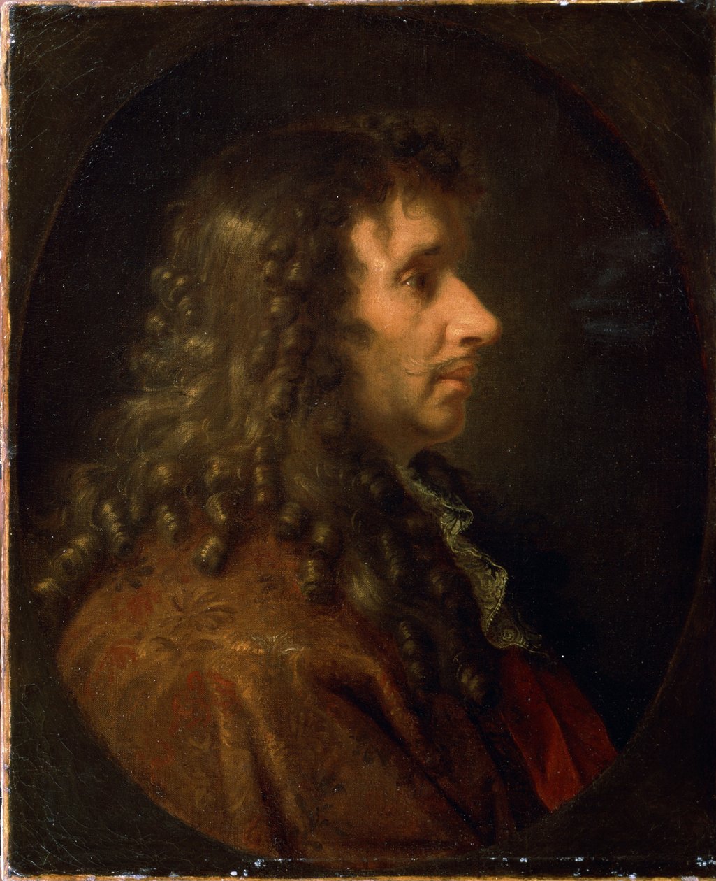 Moliere (Profile portrait of Jean-Baptiste Poquelin) by Charles Le Brun