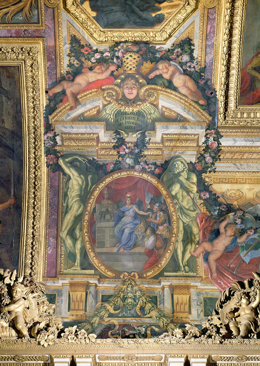 The Foundation of the Hotel Royal des Invalides in 1674 by Charles Le Brun