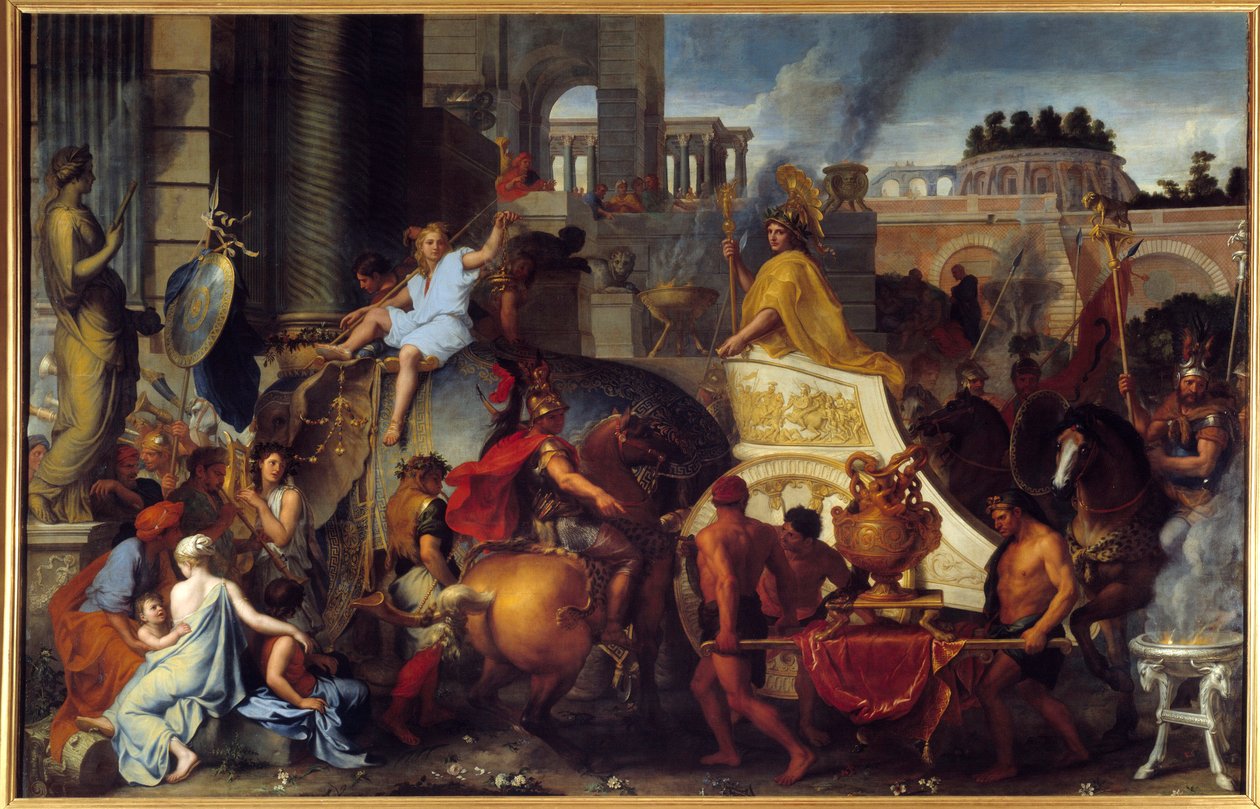 The Triumph of Alexander or Entry of Alexander the Great in Babylon by Charles Le Brun