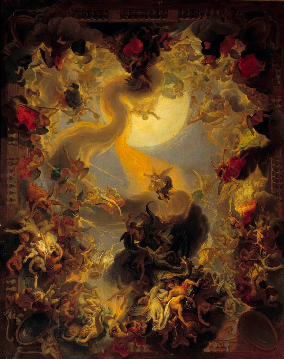 The Fall of the Rebel Angels by Charles Le Brun
