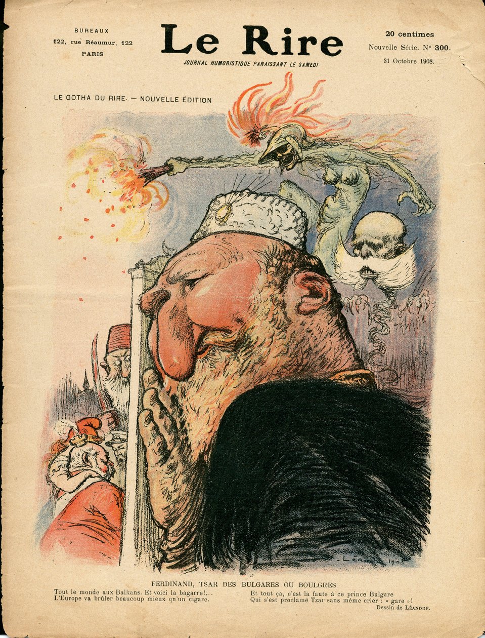 Cover of The Laughter, Satirical in Colors by Charles Leandre