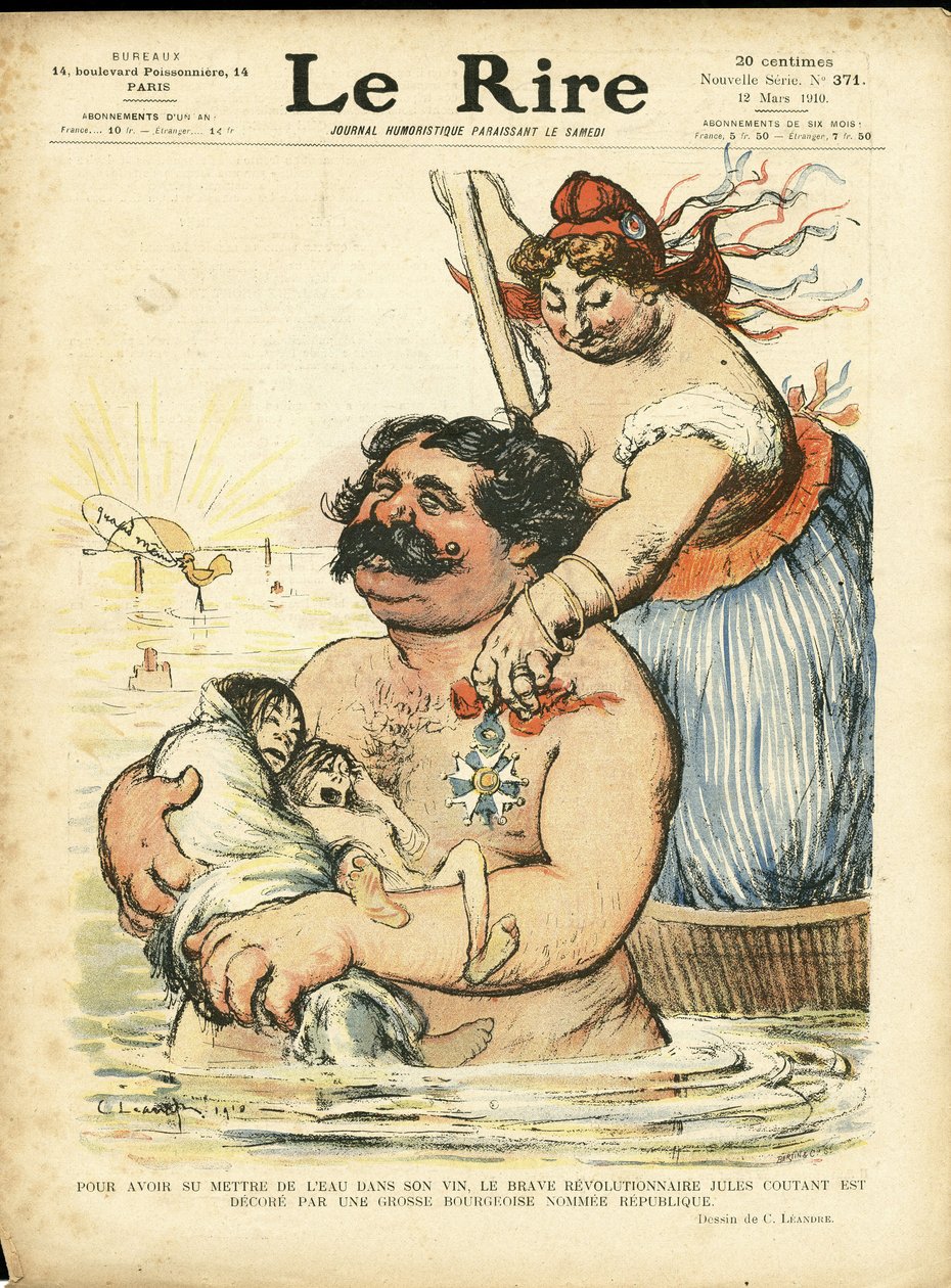 Illustration of Charles Leandre for the Cover of Le Lire by Charles Leandre