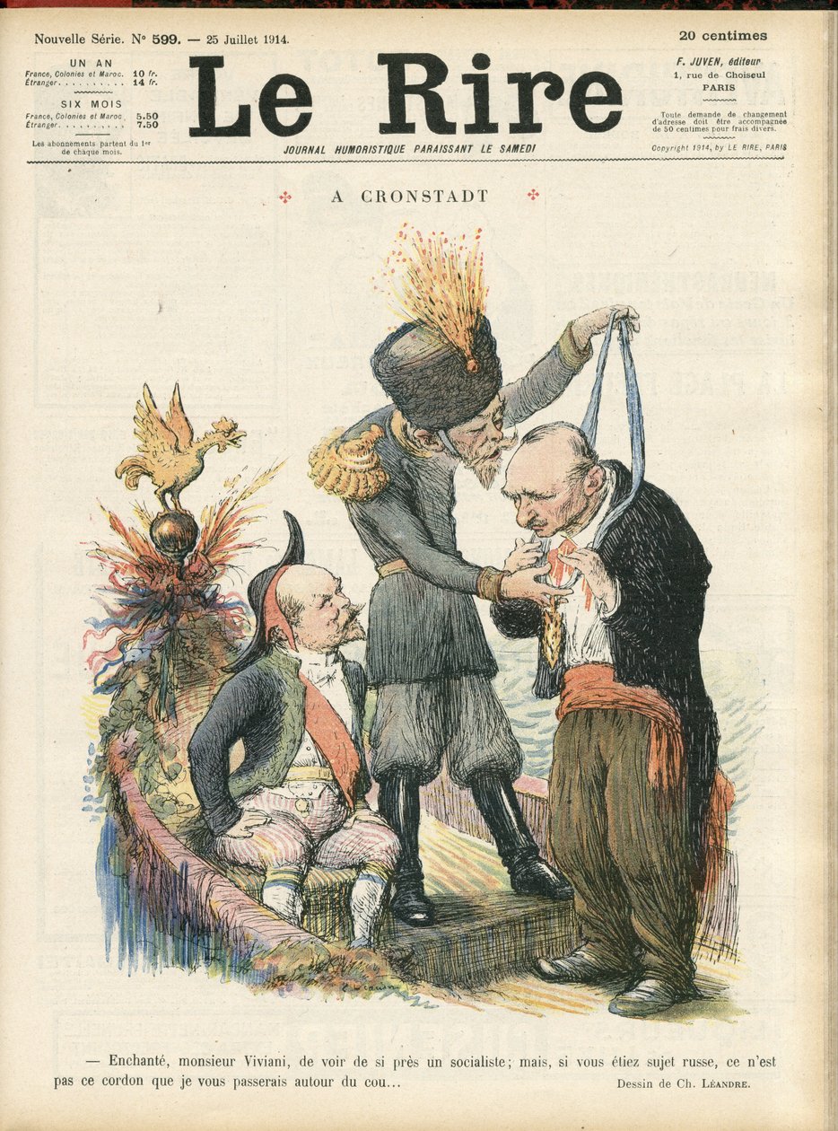 Illustration of Charles Leandre for the Cover of Le Lire, 25/07/14 - 