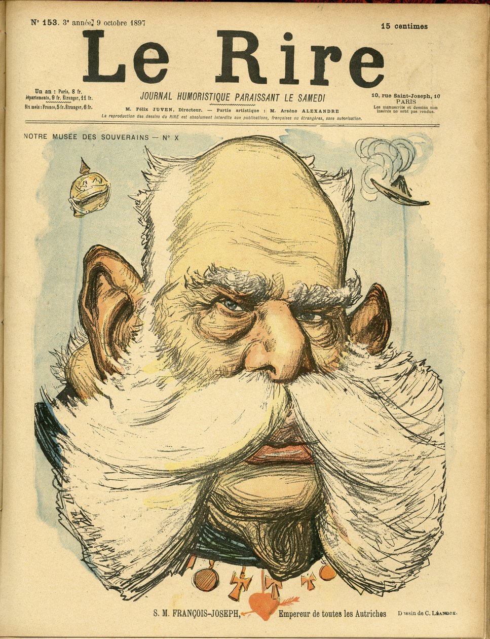 Illustration of Charles Leandre (1862-1934) for the Cover of Le Rire by Charles Leandre