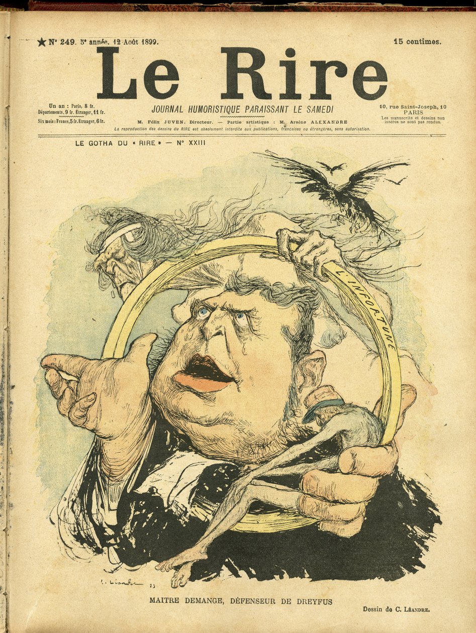 Illustration of Charles Leandre for the Cover of Le Rire by Charles Leandre