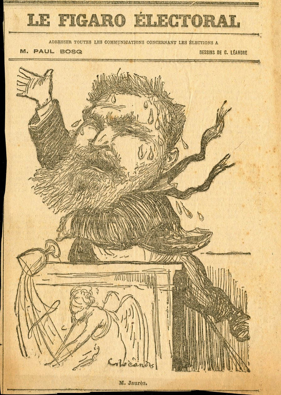 Le Figaro, Satirical in Black & White by Charles Leandre