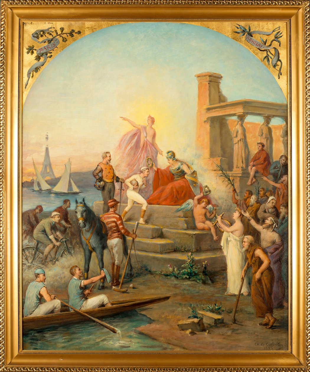 Allegory of Sports by Charles Louis Fredy de Coubertin