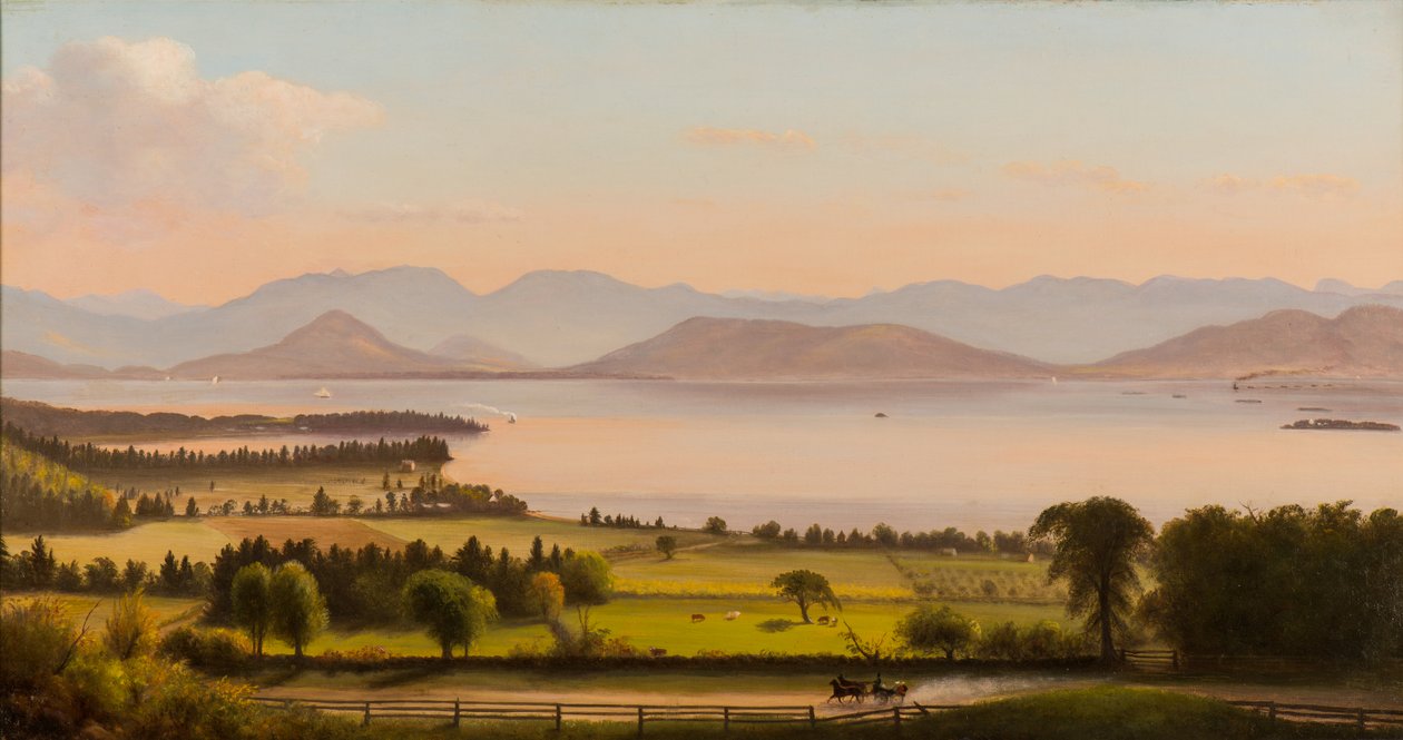 Adirondack Mountains, Burlington Bay Over Willard St. by Charles Louis Heyde