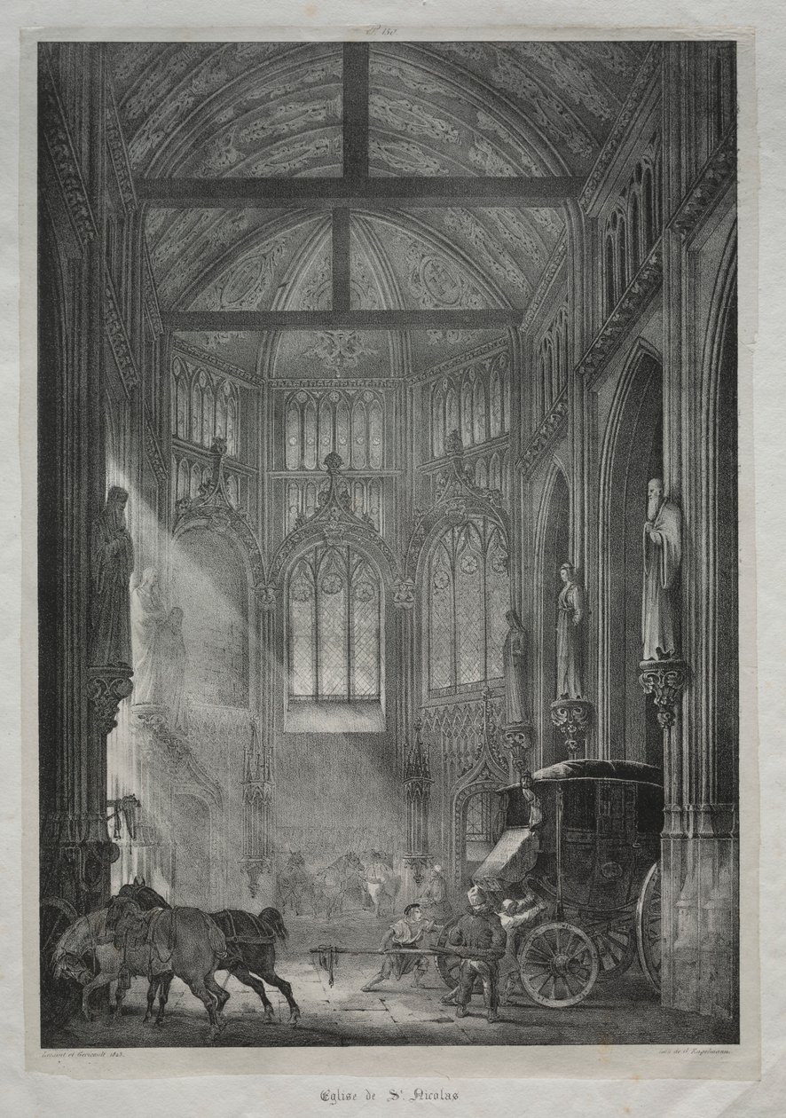 Church of St. Nicholas, Rouen by Charles Louis Lesaint