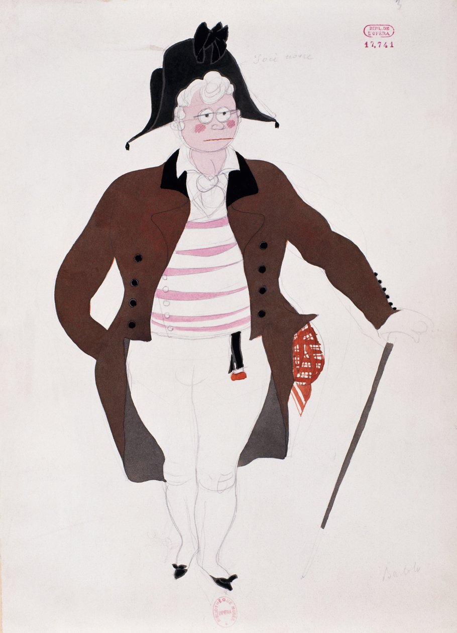Costume for character of Bartolo from The Barber of Seville by Charles Martin