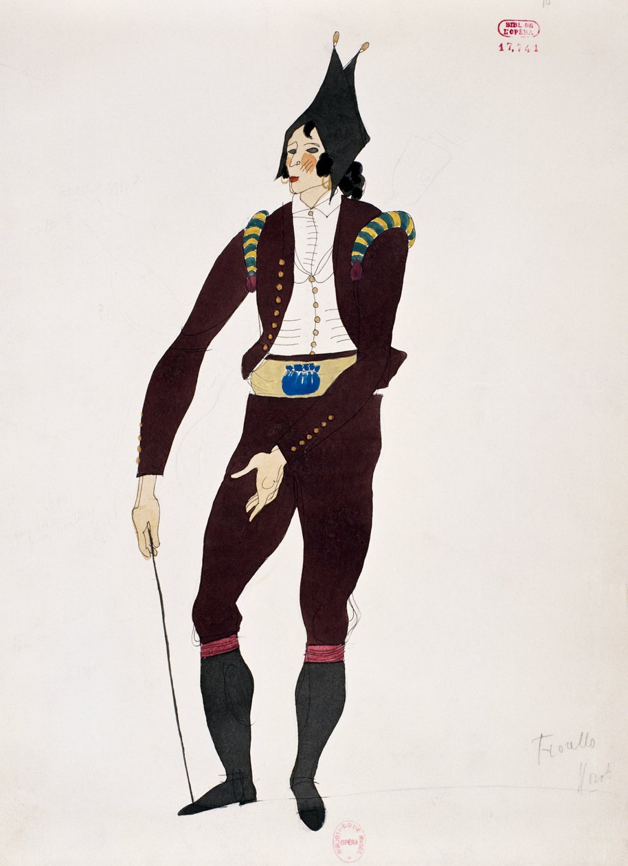 Costume for character of Fiorello from The Barber of Seville by Charles Martin
