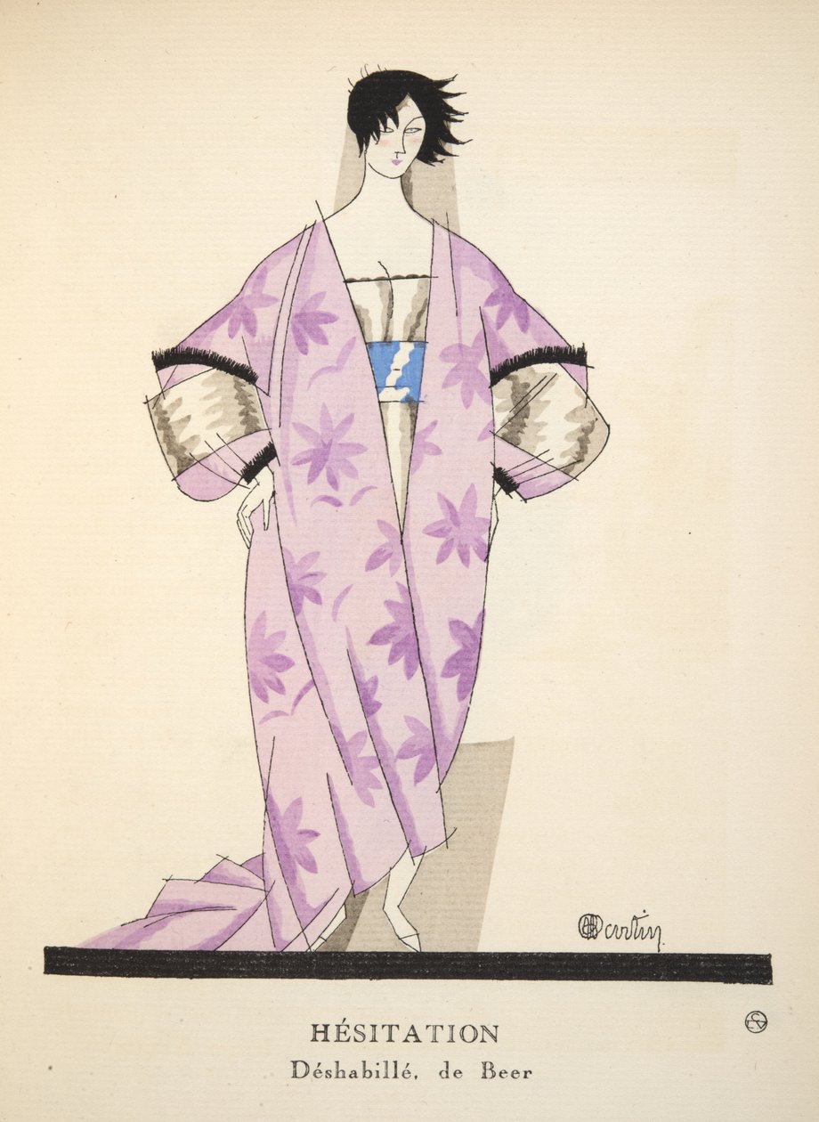 Hesitation from Gazette de Bon Ton, pub. 1920 by Charles Martin