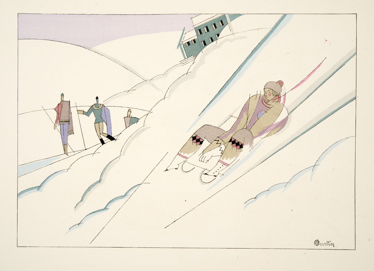 Sled, from Sports & Entertainments, pub. 1914 by Charles Martin