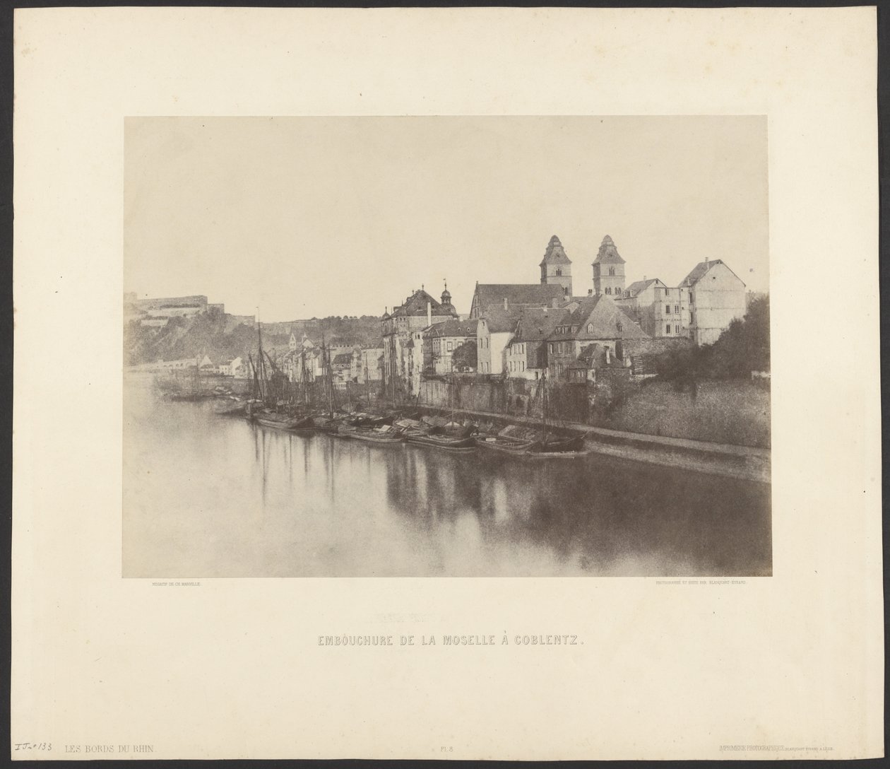 Mouth of the Moselle at Koblenz by Charles Marville