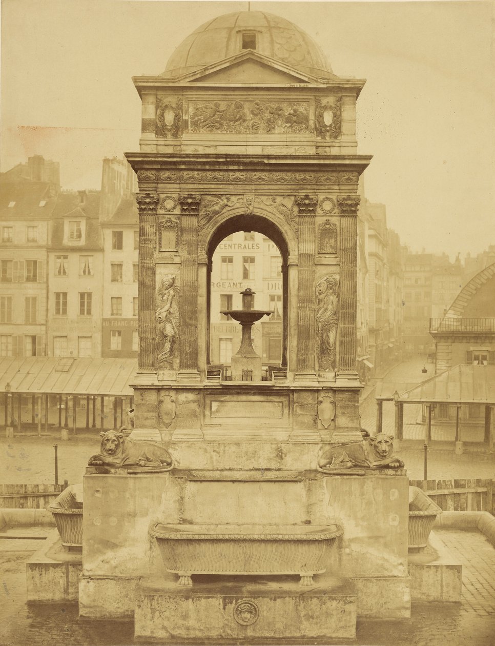 The Façade of the Fountain of the Innocents, Paris by Charles Marville