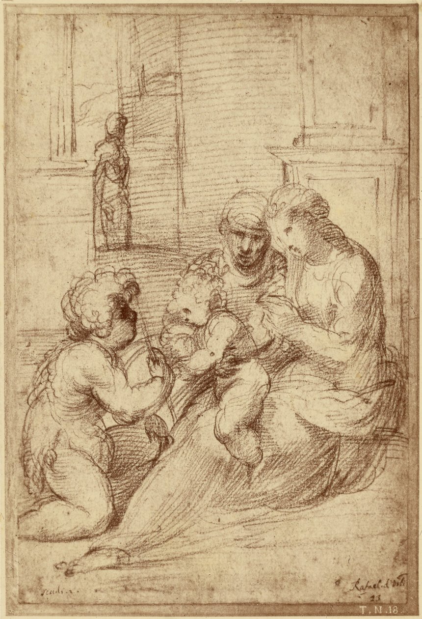 Reproduction of a drawing by Raphael by Charles Marville