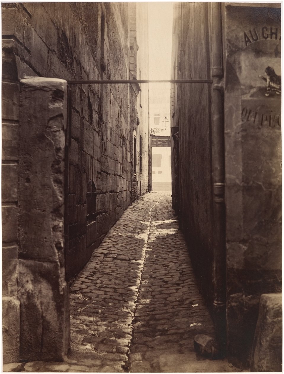 Rue du Chat-qui-Pêche (from the Rue de la Huchette) by Charles Marville