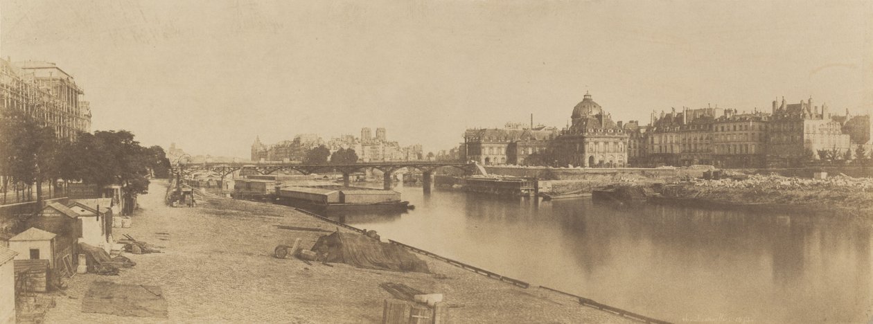 The Seine from the Pont du Carrousel Looking towards Notre Dame by Charles Marville