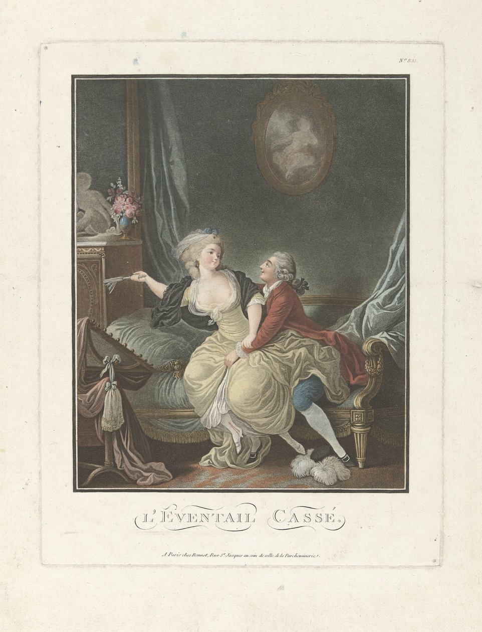 The Broken Fan by Charles Melchior Descourtis (attributed to)