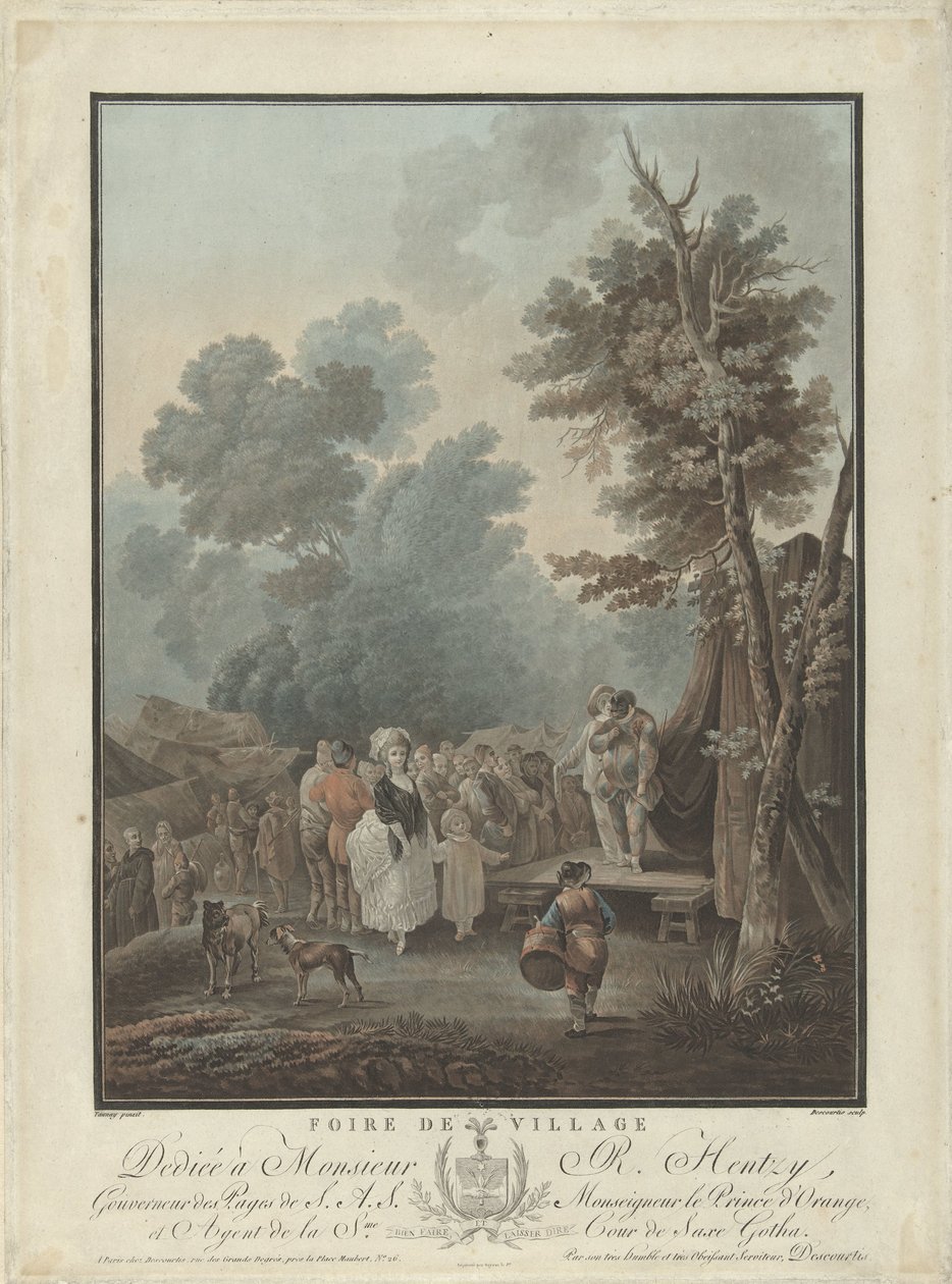Village Fair by Charles Melchior Descourtis