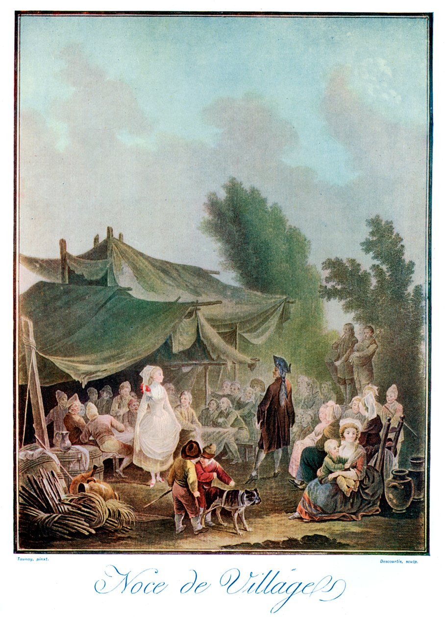 Noce de Village by Charles Melchior Descourtis