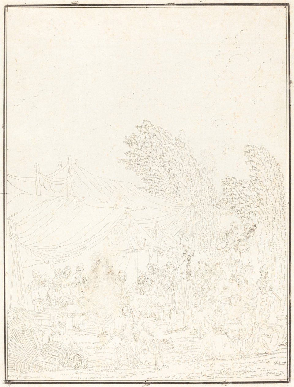 Village Wedding by Charles Melchior Descourtis after Nicolas Antoine Taunay