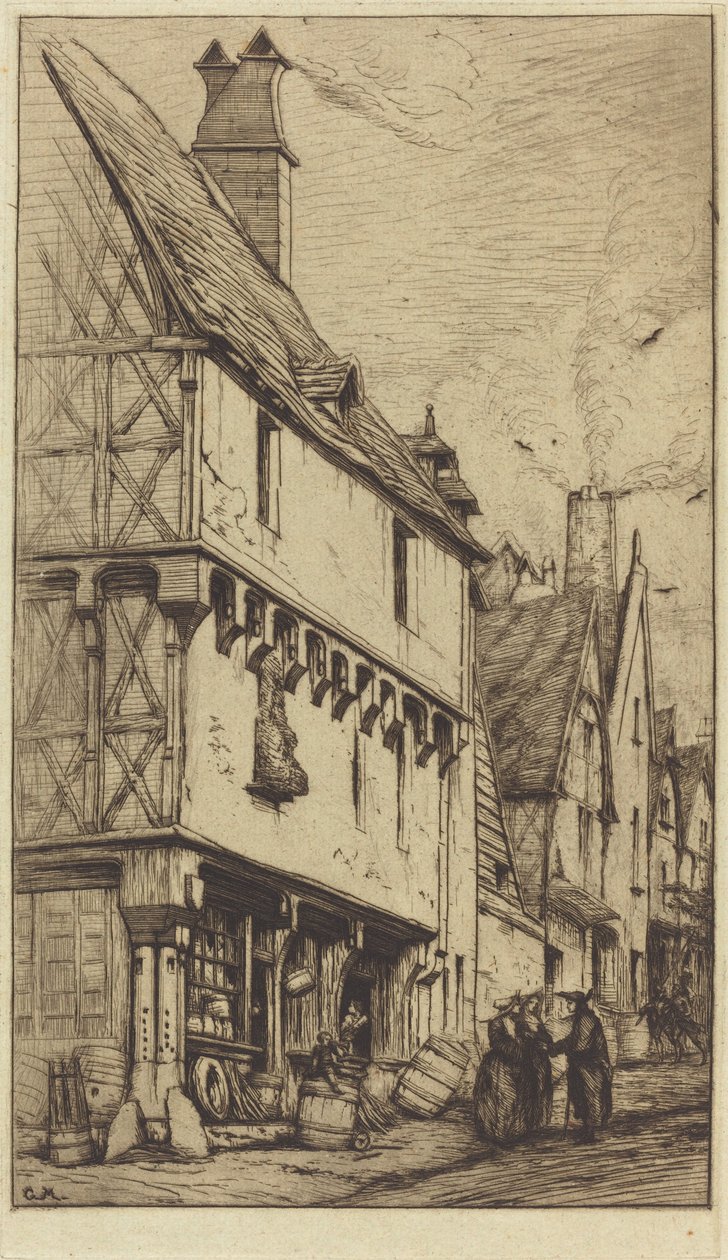 An Old House at Bourges, Sometimes Called the "Musician