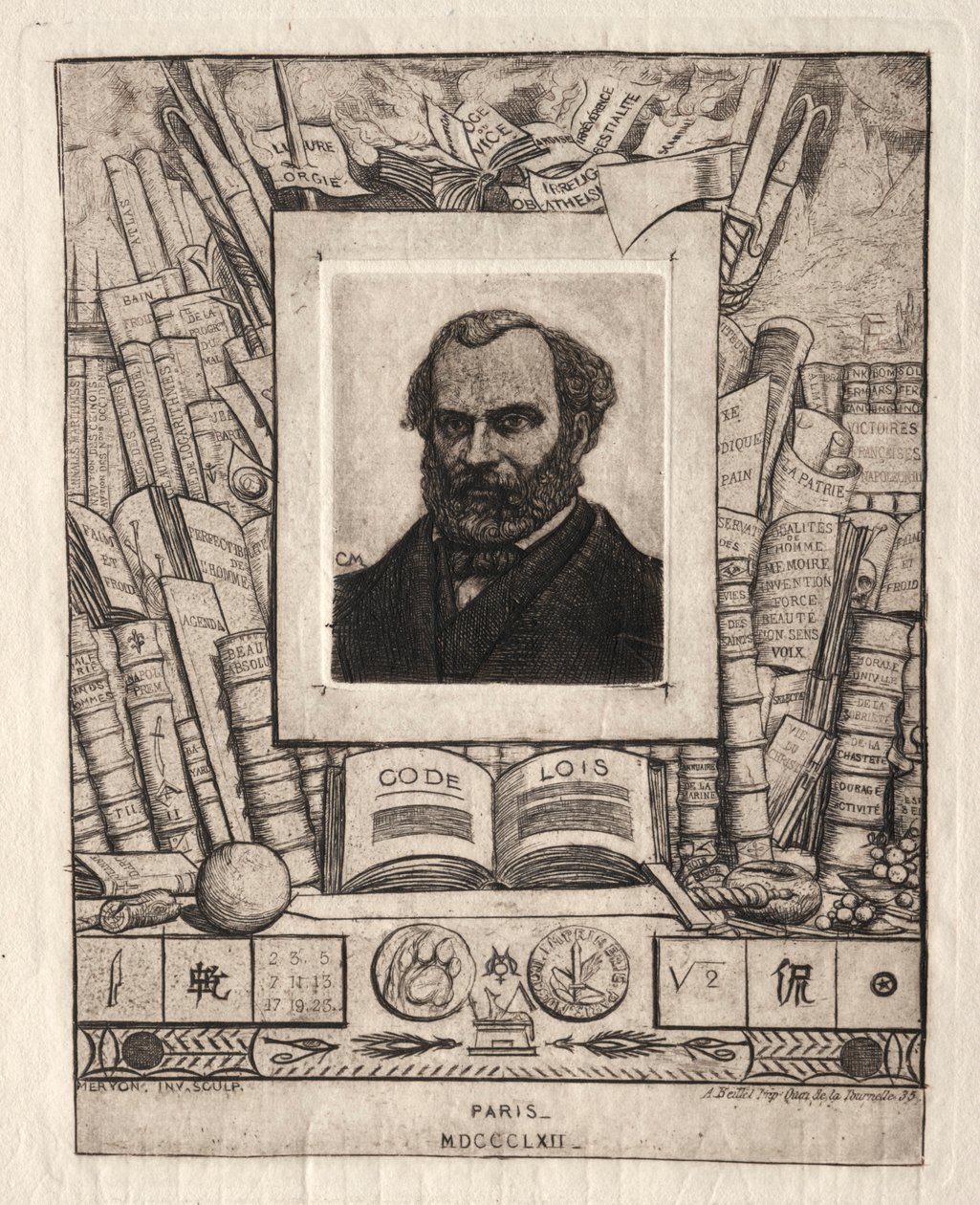 Armand Gueraud of Nantes, Printer and Man of Letters by Charles Meryon