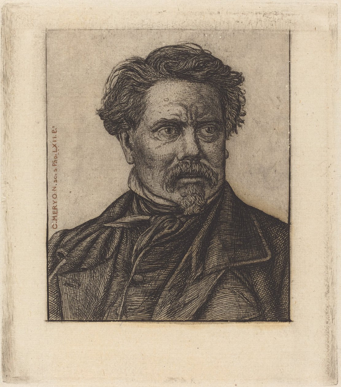 Benjamin Fillon by Charles Meryon