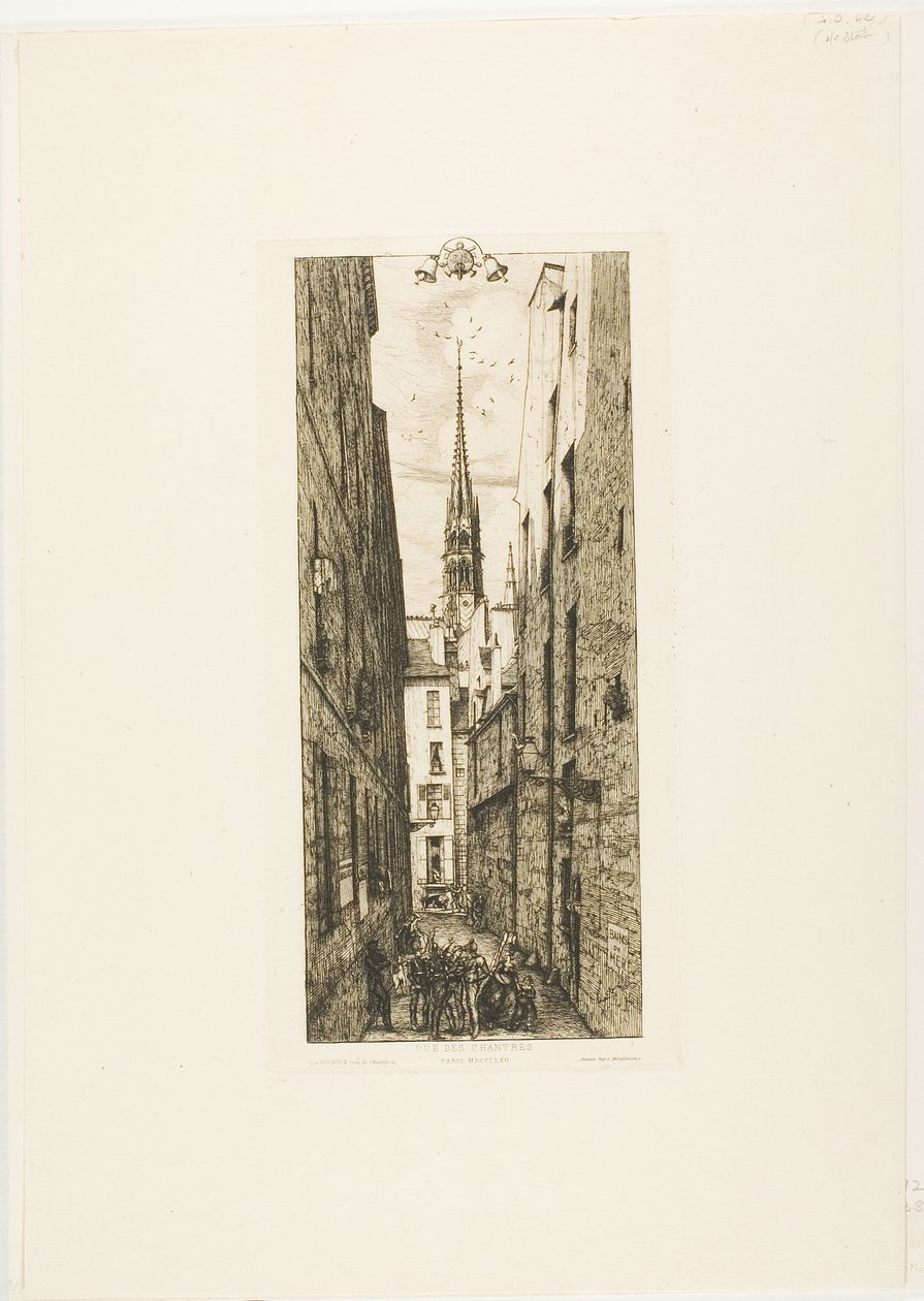 Chantrey Street, Paris by Charles Meryon