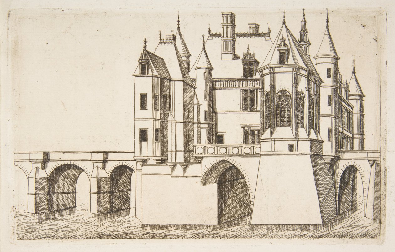Château de Chenonceau, No 2 by Charles Meryon
