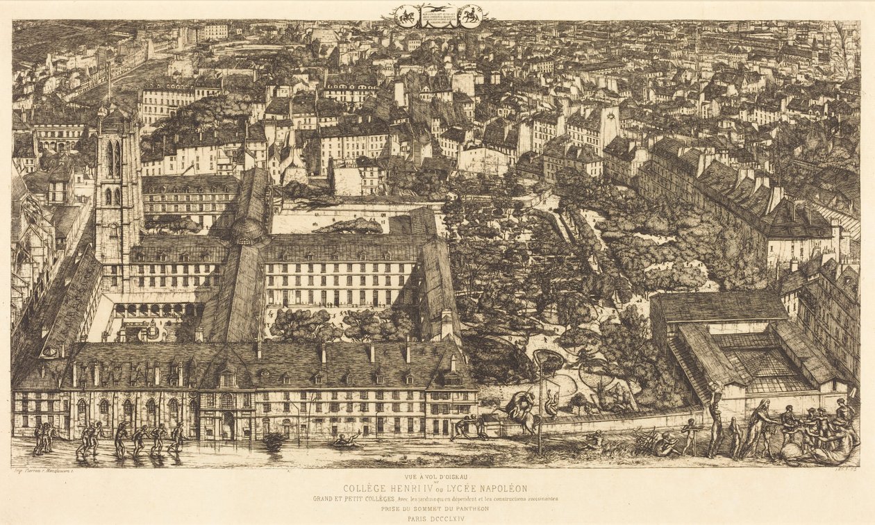 Henry IV College or Napoleon School by Charles Meryon