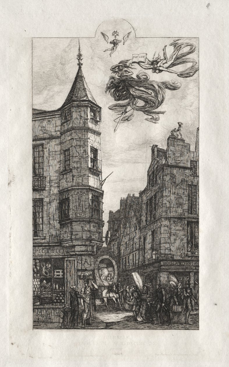 Etchings of Paris: Tourelle, rue de l