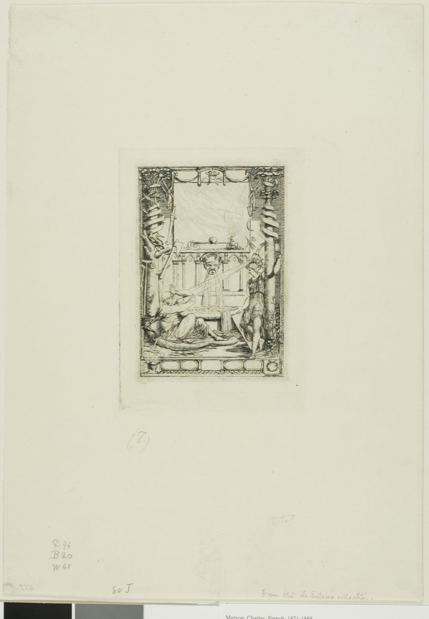 Frontispiece for the Catalogue of the Engravings of Thomas De Leu by Charles Meryon