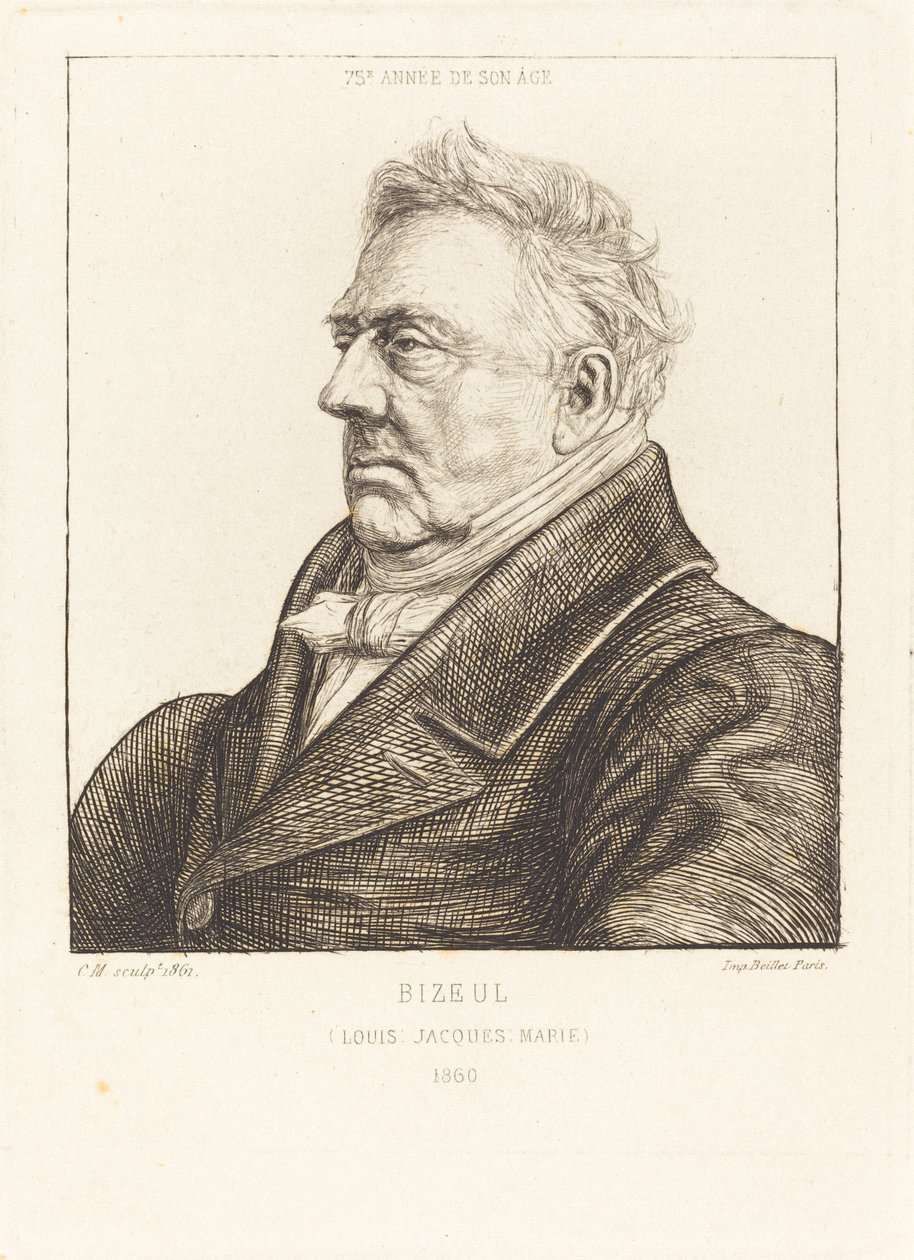 L.J.-Marie Bizeul, a Breton Archaeologist by Charles Meryon