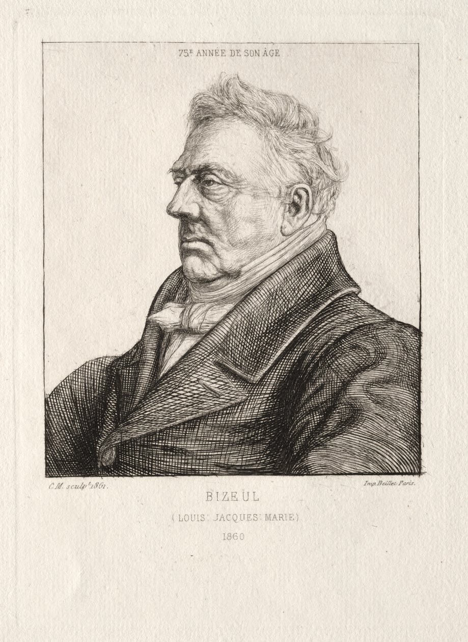 L. J. Marie Bizeul, a Breton Archaeologist by Charles Meryon