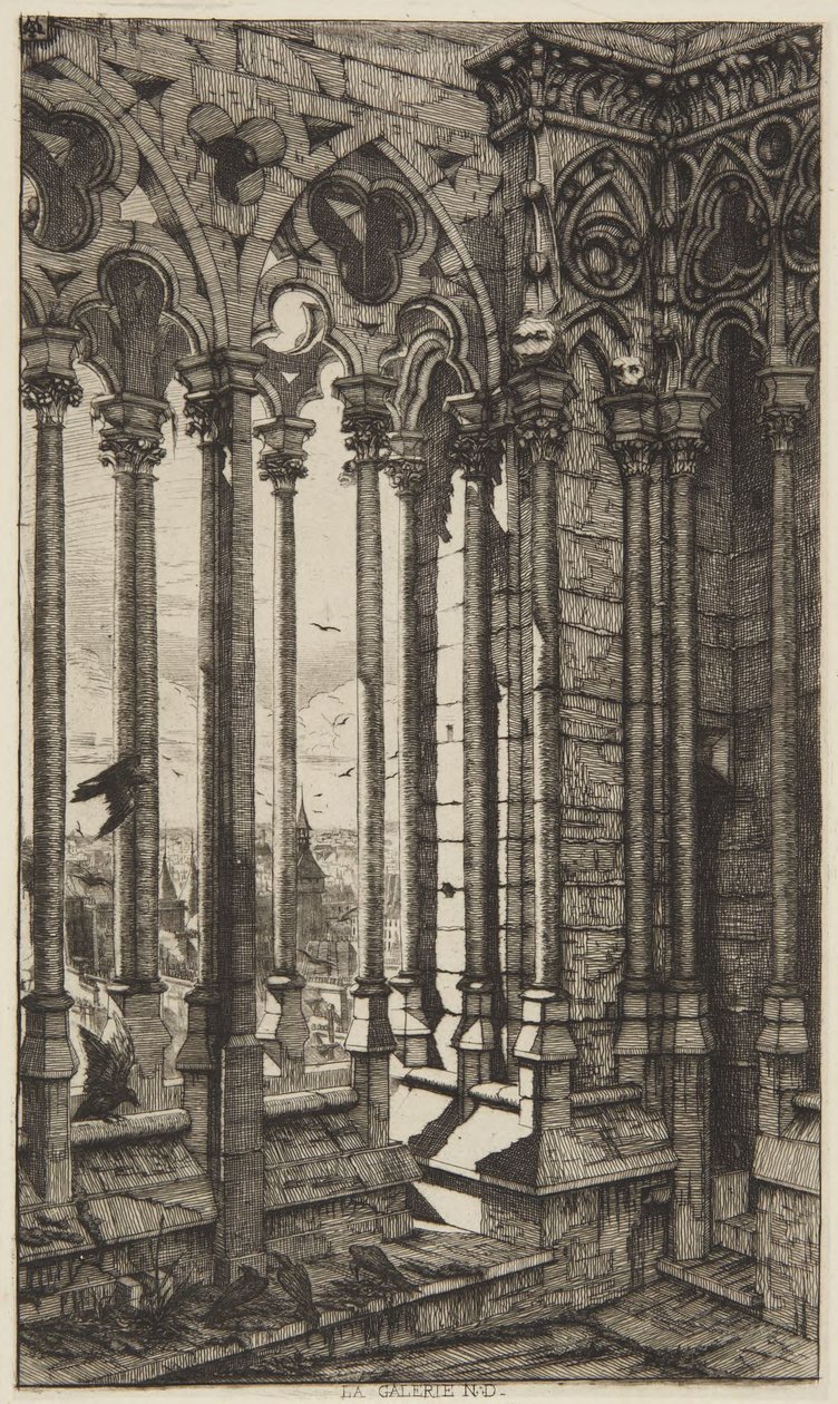 The Gallery, Notre Dame by Charles Meryon