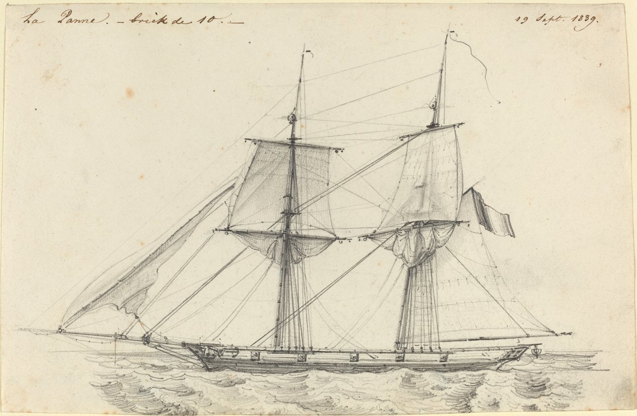 La Panne by Charles Meryon