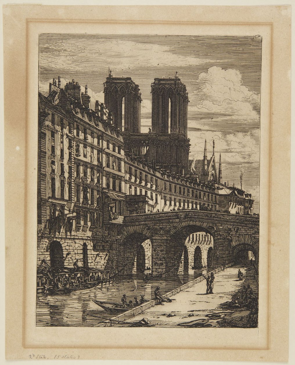 Le Petit Pont by Charles Meryon