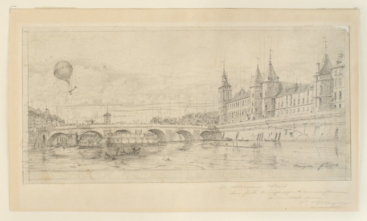 The Pont au Change, Paris by Charles Meryon