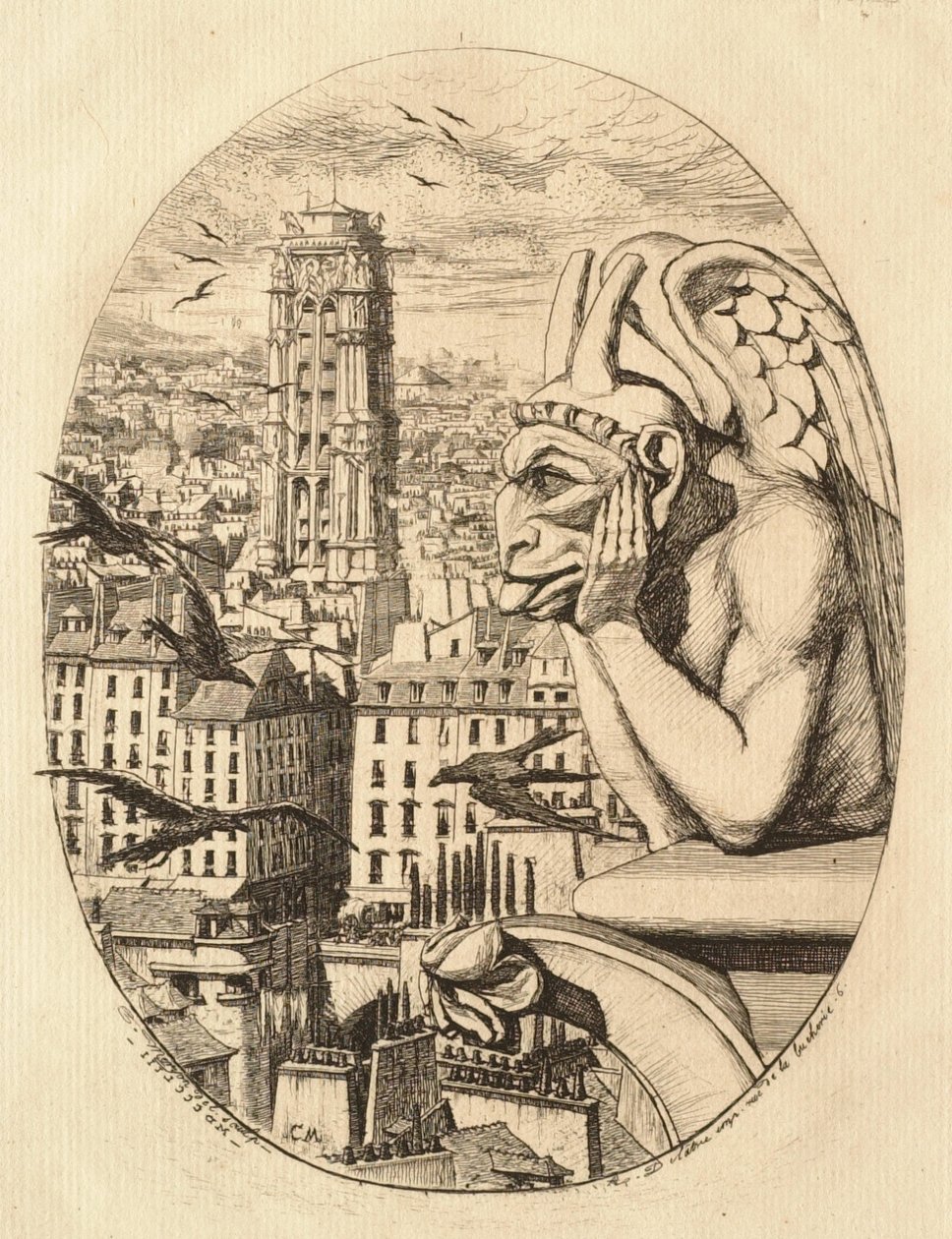 The Stryge by Charles Meryon
