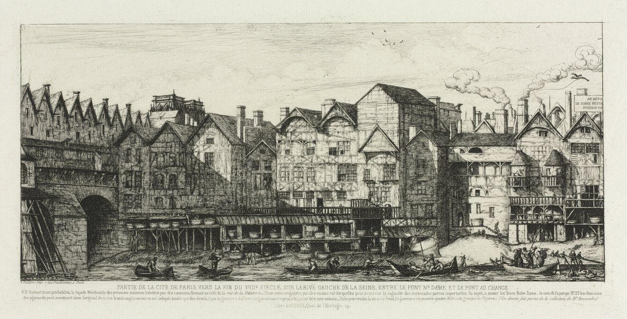 Part of the City of Paris at the End of the Seventeenth Century by Charles Meryon