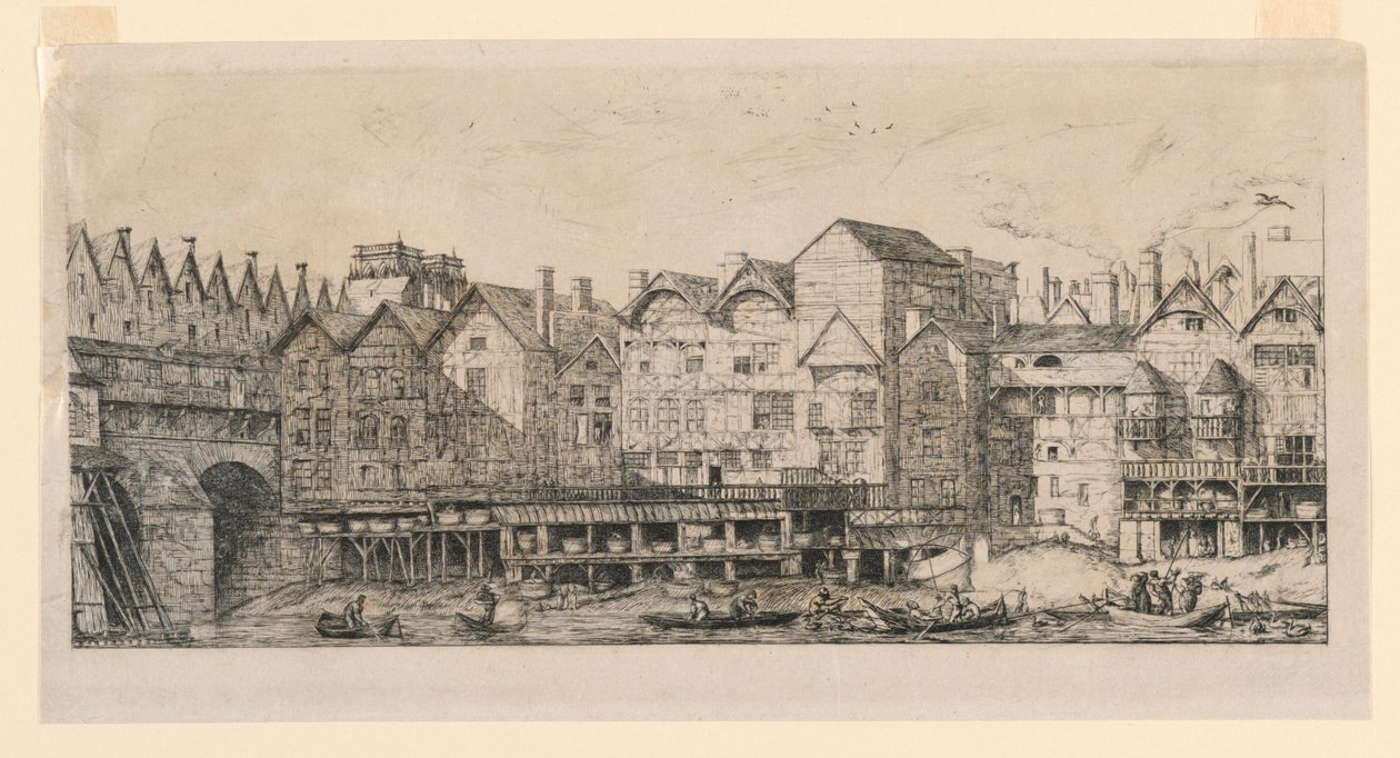 Part of the City towards the End of the 17th Century by Charles Meryon