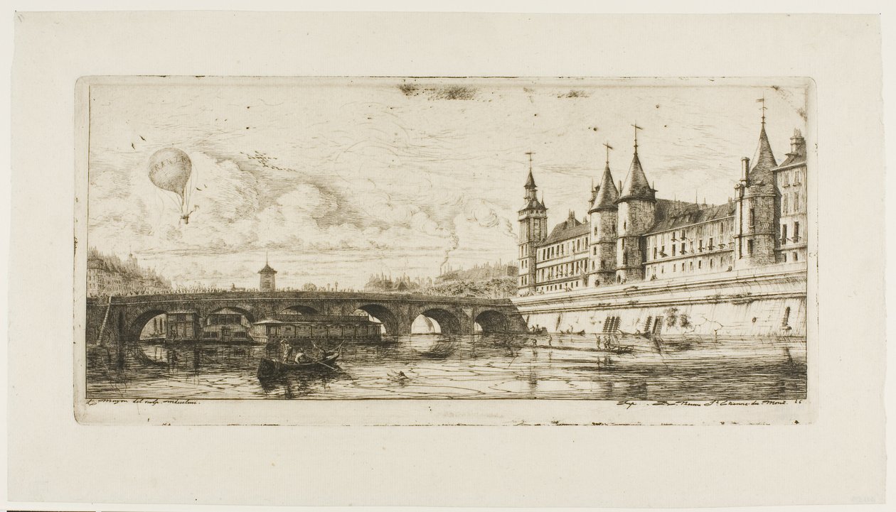 Pont-au-Change, Paris by Charles Meryon