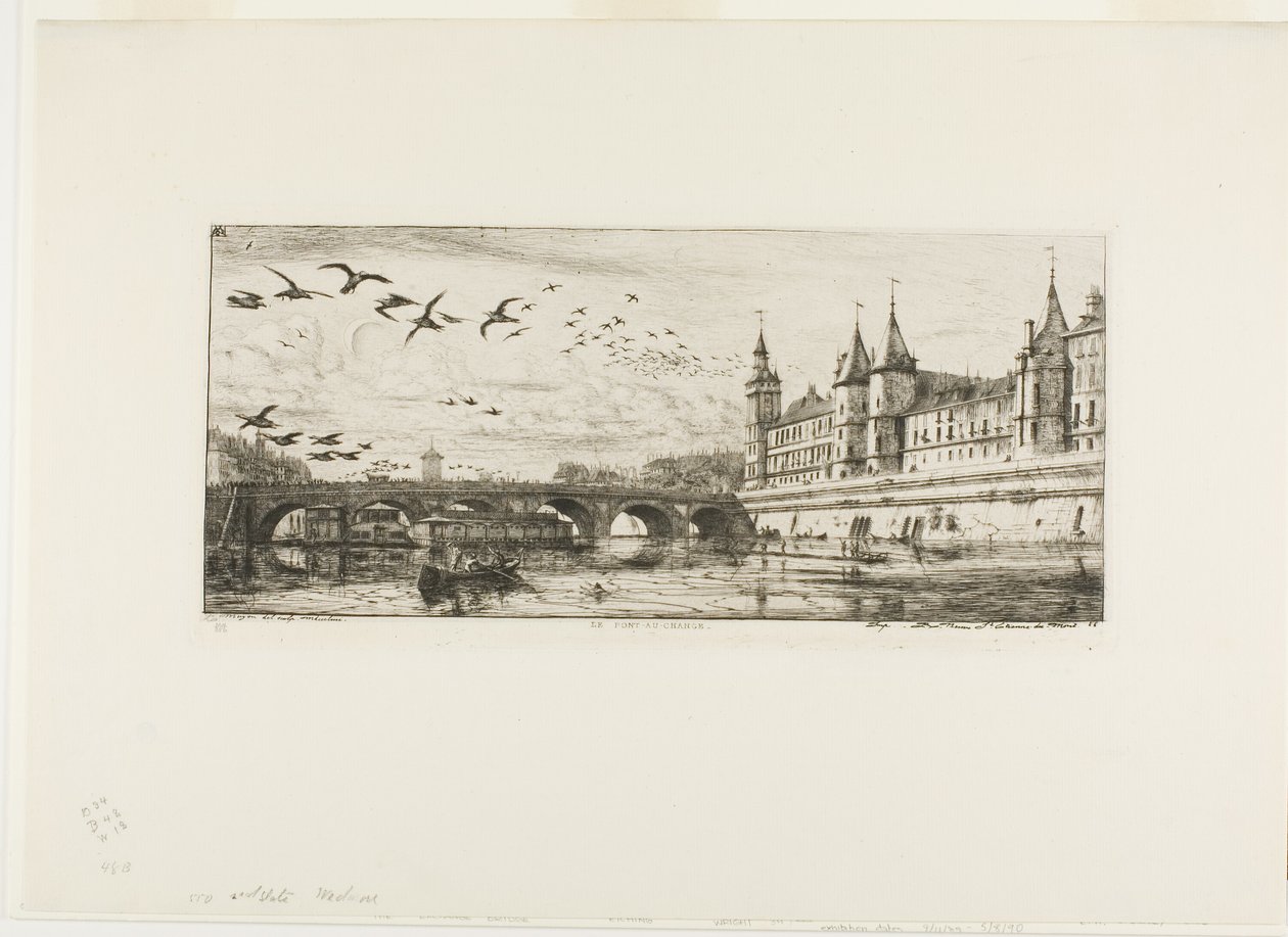 Pont-au-Change, Paris by Charles Meryon